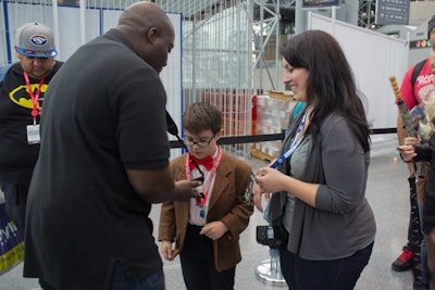 New York Comic Con 2013 used badges enabled with R.F.I.D. technology for the first time.