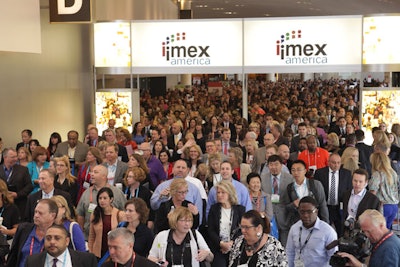 Attendees streamed into IMEX America at the Sands Expo in Las Vegas.