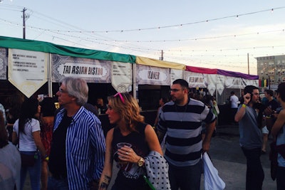 A far cry from traditional festival staples like fries and pizza (which were available, too), high-end chefs and restaurants offered their dishes in the 'Culinary Village.'