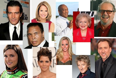 Some celebrities who have worked with The Celebrity Source.