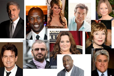 Some celebrities who have worked with The Celebrity Source.