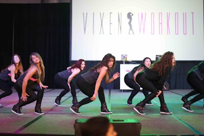 The Vixen Workout took center stage on the expo floor.