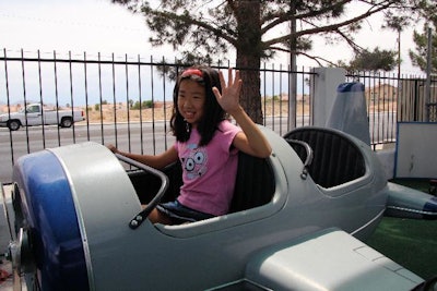 We can feel like pilots riding in this ride.