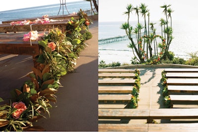 Cambria Benches. Florals: Krista Jon for Archive. Ryan Ray