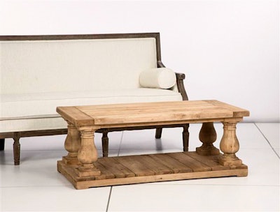 Balustrade coffee table, price upon request, available in Northern California from Hartmann Studios