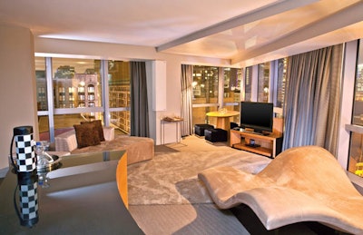 The WOW Suite overlooking downtown Boston