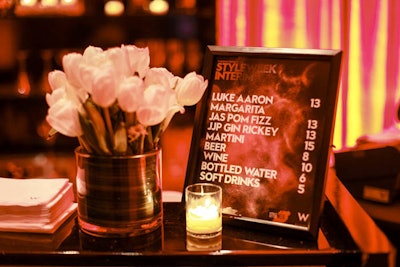 Customize bar signage for each event