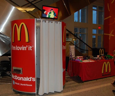 McDonald’s brings our round photo booth to a national trade show in Vegas