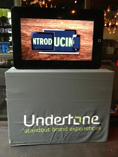 Our giant iPhone launches a new app for Undertone in New York