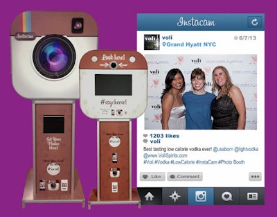 Our Instacam Photo Booth kicks off some fun at a product launch in New York