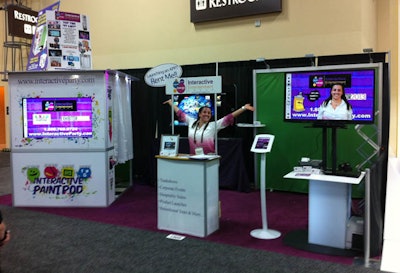 Our interactive paint pod and graffiti touch were real crowd pleasers at the Exhibitor Show in Vegas