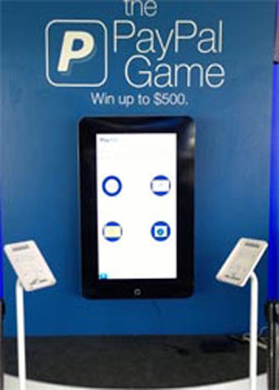 PayPal Launches its new game on our giant iPhone in San Francisco