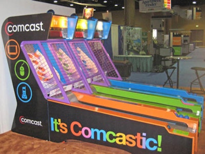 Comcast does an Employee Fun Day to break up the work day in New York