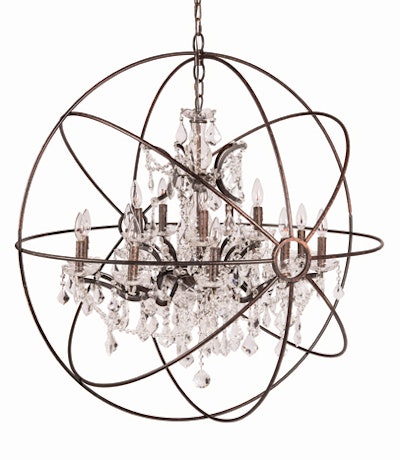 Large Aristotle chandelier, price upon request, available nationwide from Blueprint Studios