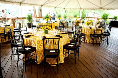 Associates Deck overlooks the beautiful meadow