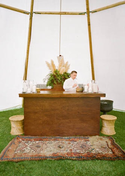 Fix me a drink bartender… with a green grass floor