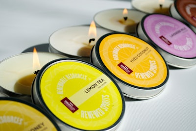 Eco-friendly soy candles offer 30 hours of enticing aromas