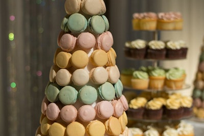 Our gluten-free macarons make a stunning tower display.