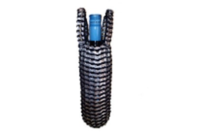 Recycled pop-tab wine caddy handmade by artisans in Honduras