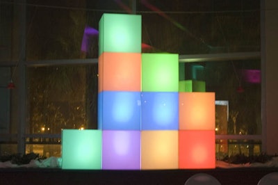 Cube Wall Tetris Lighted