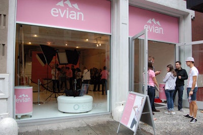 Evian pop-up shop