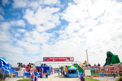 At nearly 80,000 square feet, the expo’s outdoor exhibit area is the largest in show history.