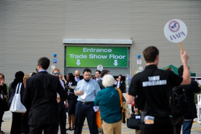 To help buyers navigate the large show floor, the association offers six two-hour tours grouped by theme, for example for exhibitors that provide inflatable products or for exhibitors that focus on water parks. Buyers pay a fee—$20 for association members and $30 for non-members—to participate.