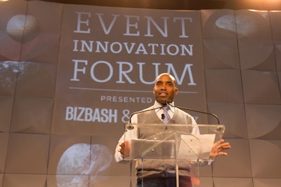 Tiki Barber, founder of Thuzio, shared tips on new ways to engage celebrities at events at the Event Innovation Forum.