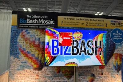 PictureMosaics created the official BizBash Mosaic on the BizBash IdeaFest trade show floor.