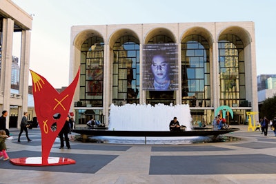 Josie Robertson Plaza at Lincoln Center in New York City