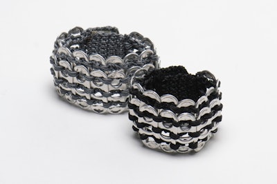 Fashion-forward, eco-friendly pop-tab cuff bracelets