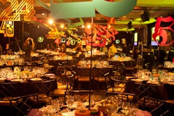 Large graphic table numbers provided the bulk of the decor during the Cooper-Hewitt National Design Museum's National Design Awards gala in 2011.