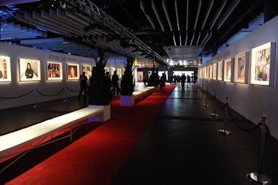 Guests, including Rachael Ray, Bobby Flay, and Emeril Lagasse, entered the event by walking down a long hallway dubbed the “Hall of Masters,” which was lined with 36 blown-up portraits of the network’s biggest stars.