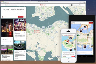 Pinterest's new Place Pins tool allows you to create an interactive map that can be accessed via desktop and mobile devices.