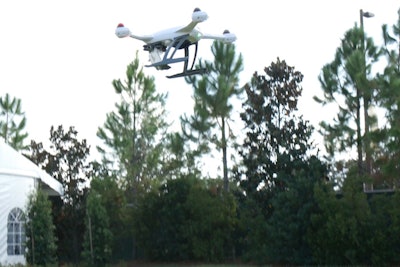 Sonus Studios uses a remote-controlled quadcopter to shoot still images and video at events.