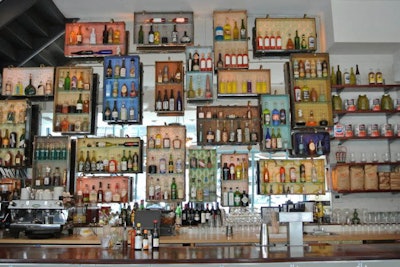 Old World wines and premium liquors line the walls behind our fully-stocked bar