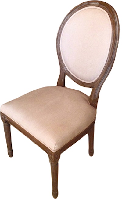 Louis chair, $25, available on the East Coast from New England Country Rentals