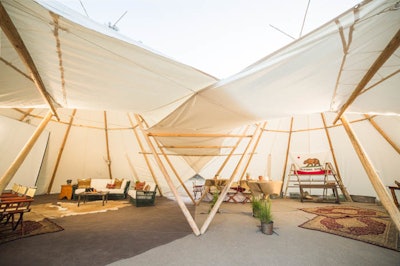 Tipi marquees are a unique and artful gathering space