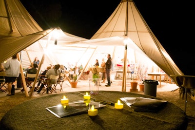 A tent for a memorable performance or gathering