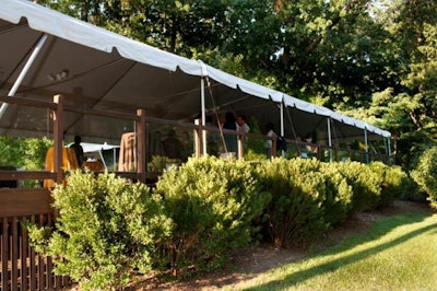The Terrace is an intimate venue for 50 to 100 guests
