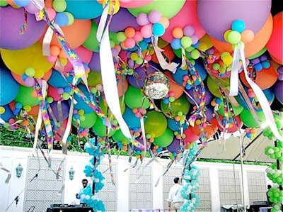 Ceiling Balloons Hot Pastels 2
