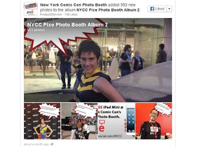 Pixe posted thousands of photographs from NYCC fans in real time