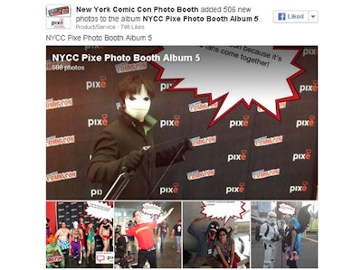 Pixe posted thousands of photographs from NYCC fans in real time