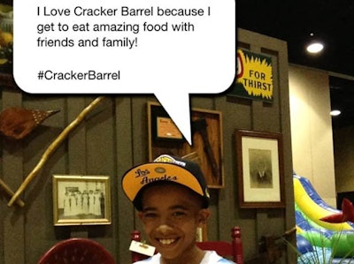 Fans shared why they love Cracker Barrel at the Pixe photo booth.