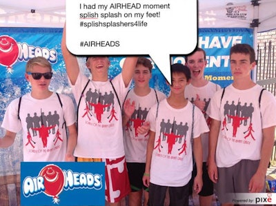 Visitors at Six Flags venues shared their favorite AirHeads moments at the Pixe photo booth!