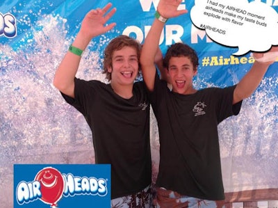 Visitors at Six Flags venues shared their favorite AirHeads moments at the Pixe photo booth!