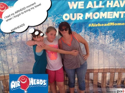 Visitors at Six Flags venues shared their favorite AirHeads moments at the Pixe photo booth!