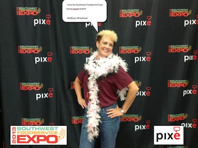 Fans shared why they love Southwest Foodservice Expo at the Pixe photo booth.