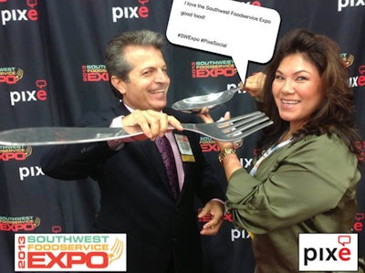 Fans shared why they love Southwest Foodservice Expo at the Pixe photo booth.