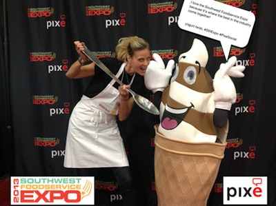 Fans shared why they love Southwest Foodservice Expo at the Pixe photo booth.